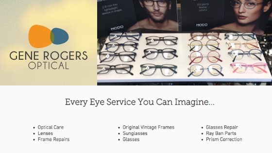 Optical, Glasses, Lenses, Glasses Repair, Frame Repairs, Ray Ban Parts, Original Vintage Frames, Prism