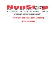 $99 Drain Cleaning