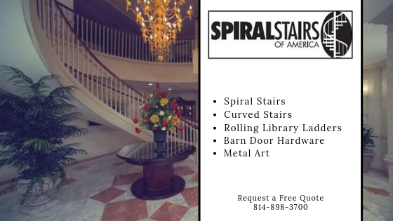 Welder, Spiral Stairs, All Welded Spiral Stairs, Barn Door Hardware, Rolling Library Ladders, Custom Stairs