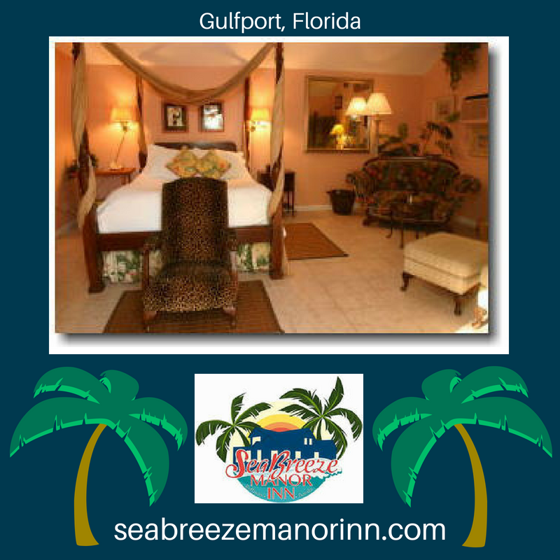 Inn, Bed, Breakfast, Hotel, Resort, By The Beach ,  wide open waterviews, private beach,   Each suite with private inside sitting area; private outside balcony or patio; private bath, Gulfport; Gulf Beaches; Bed an breakfast St. Petersburg, Tampa Bay Area