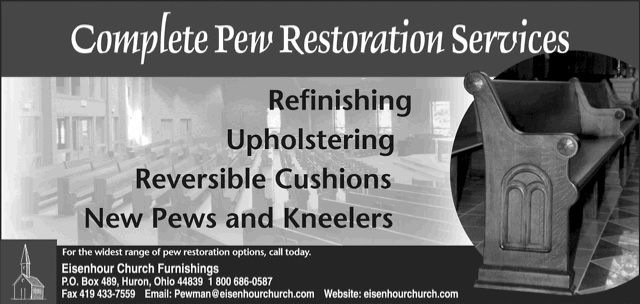 Church Pews, Church Furniture, Church Furniture Repair and Restoration