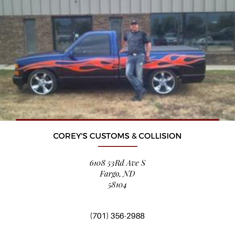 Auto Body Shop, Auto Painting, Custom Painting, Collision Services, Auto Frame Work, Metal Fabrication, Hot Rods, Street Rods, Muscle Cars, Classic Car Restoration, Auto Mechanic, Auto Repair, Custom Motorcycles