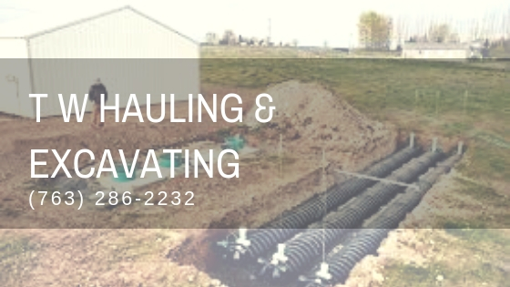 hauling and excavating, septic tanks, water proofing, foundations, sewer and water