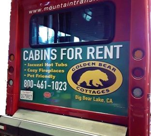 Cabins 4 rent bus sign edited