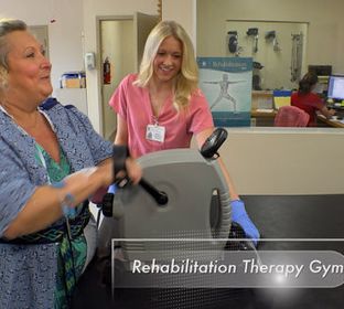 Physical Therapist at Promise Hospital of San Diego assists patient in becoming functionally independent and maximizing her recovery.
