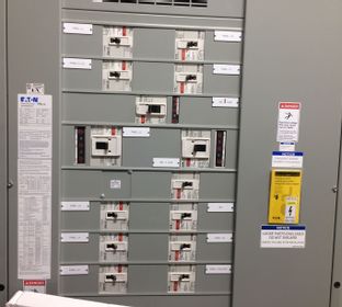 Do your panel labels fall off due to dried glue?  Try screws for permanent labeling!!!