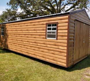 Shed for Sale Utility Sheds Outdoor Storage Buildings Portable Cabins Building Manufacturer Mini Garages Tiny Homes Lofted Barns Lawn Backyard Steel Greenhouses Man Cave She-Shed Workshop Craft & Hobby Space End Side Gables Custom 3D Builder Wood Durable 