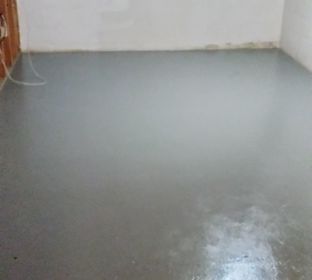 Afther; Finished interior basment floor