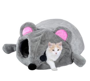 Plush Mouse Cat Bed