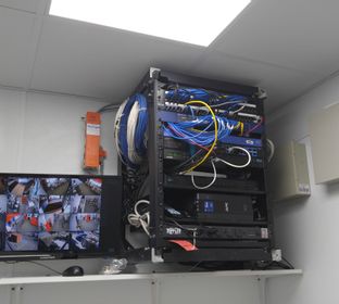 Computer Network with VoIP System and network and CCTV Camera DVR system