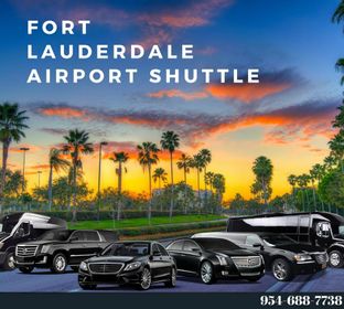 Fort Lauderdale Airport Shuttle - Door to door transportation Fort Lauderdale, Miami and West Palm Beach, Port Everglades, Port of Miami. SUVs, Vans, Luxury sedans, limos, buses