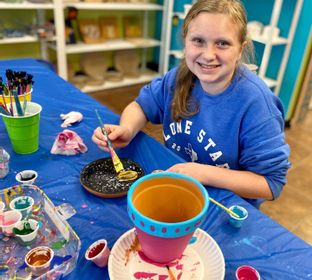 Art Studio Art Classes Birthday Parties Summer Day Camp Kids Paint Parties Walk Ins Welcome Arts & Crafts DIY Art Projects Paint Your Own Pottery Mosaics Friendswood Houston Pearland League City 