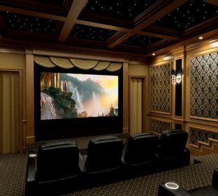 Home Theater ,Theater Seating, Acoustics, Sound Proofing, Home Entertainment, Acoustic Panels, Fiber Optic Ceilings, Projector Slider, Custom Security Doors, Custom Security Windows, Corporate Interiors