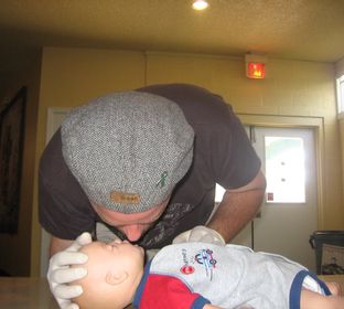 Infant CPR training