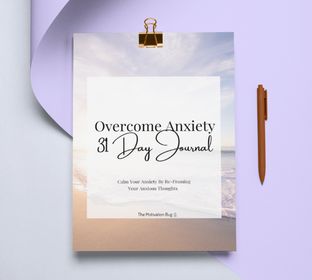 31 day overcome anxiety digital journal cover page