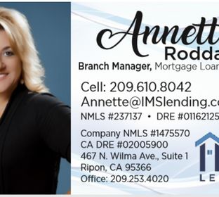 Annette Ripon Business Card Front