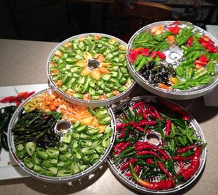 Dehydrating peppers!