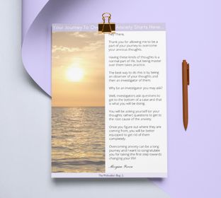 31 day overcome anxiety digital journal welcome page