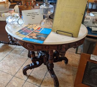 victorian table and old stuff