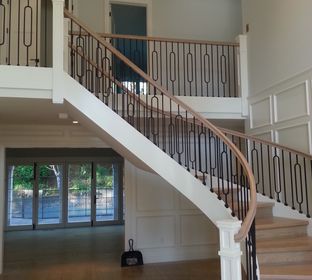 B&B Stair Builders, Stair Design, custom stairways, stairs, handrail, stair builders, railings, circle stairs