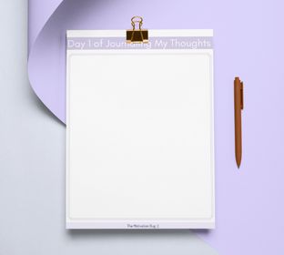 31 day overcome anxiety digital journal day 1